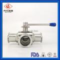 Kebersihan 3 Way Tee Type Ball Valves