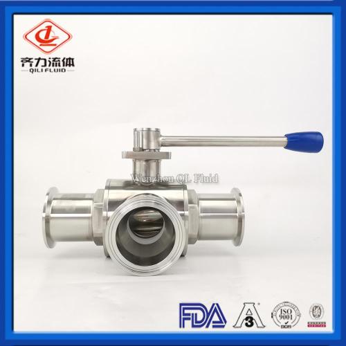 Hygienic 3 Way Tee Type Ball Valves