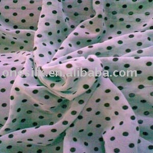 Polyester chiffon Flocking