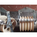 Large Diameter Stringing Power Block Cable Pulley Block