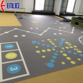 Piso de sala esportiva sintética profissional de PVC interno