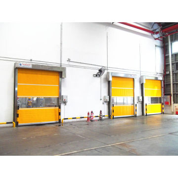 Perindustrian Automatik PVC Fabrik Rapid Roller Door