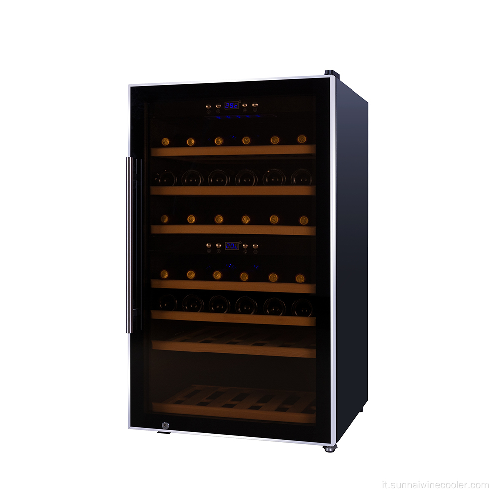 Frigo per vino da cucina frigo a doppia zona frigorifero