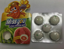 12g Watermelon Flavor Center filled Chewing gum