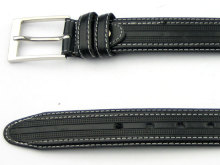 35mm width of fashion black PU man belt