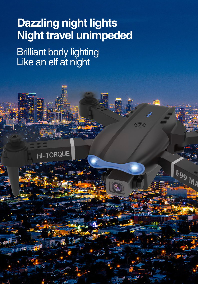 NEW E99 MAX 4K 1080P HD Dual Camera With WiFi FPV Altitude Hold Mode Profesional Helicopter Foldable Quadcopter