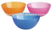 Mini disposable colorful sala plastic bowl