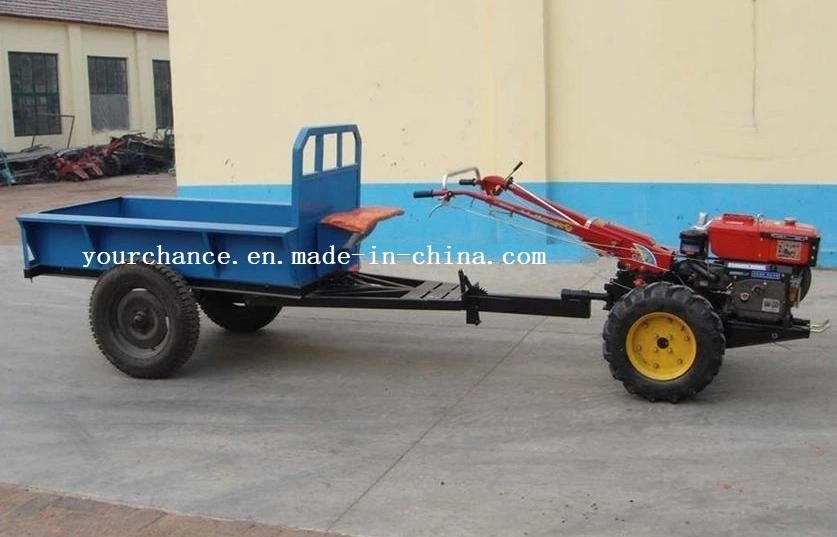 Hot Selling 7CB-0.8 0.8ton Mini Garden Trailer for 10-15HP Hand Tractor