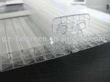 8mm / 10mm U locked polycarbonate plastic roofing panel