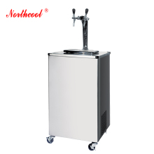 R134a 220v 50HZ Draft dispenser Beer cooler Kegerator 2 Faucets taps