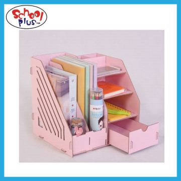 wood desktop organizer office set