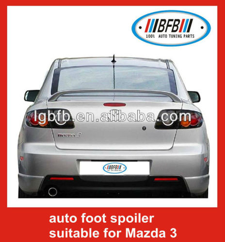 AUTO ABS PLASTIC REAR LIP SPOILER FOR MAZDA 3 2005-2009