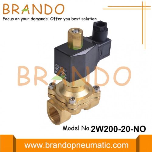 3/4 &#39;&#39; normaal open messing watersolenoïdeklep 220VAC