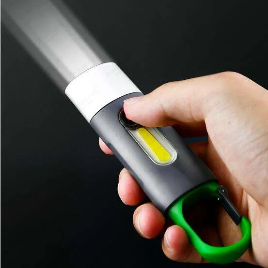 Compact Type-C Rechargeable Flashlight with Bright White Spotlight
