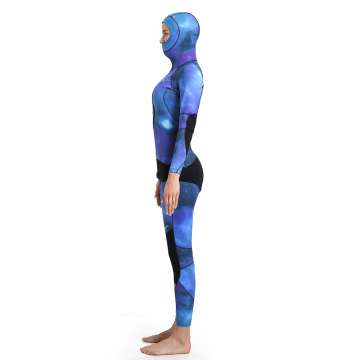 Seaskin Women Custom Print Camo Warm Super Stretch 7mm Spearfishing Wetsuit