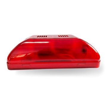 Wired sound and light siren for security system