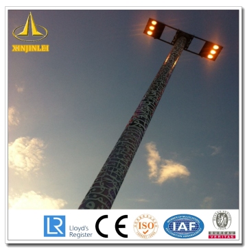 Steel HDG High Mast Lamp Poles