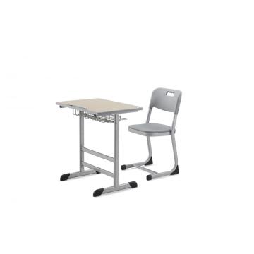 Fixed single school students study desks and chairs