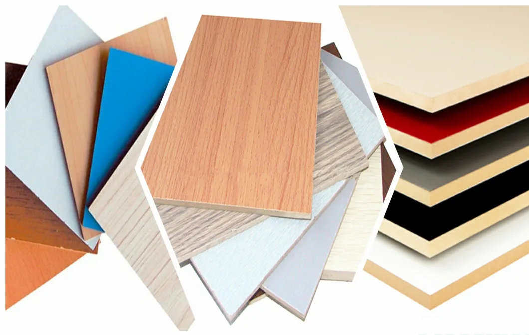 Melamine Laminated MDF with Fashion Colors for Building Materials and Furniture