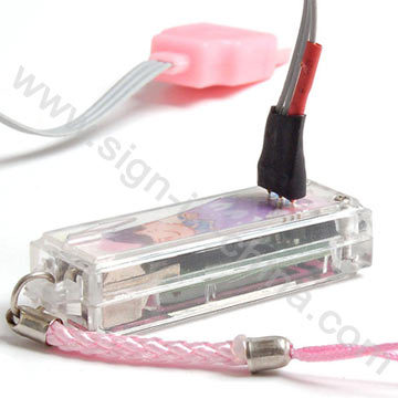 Mobile Phone Flashing Straps --LED Flashing Mobile Phone Novelty (602R-3)