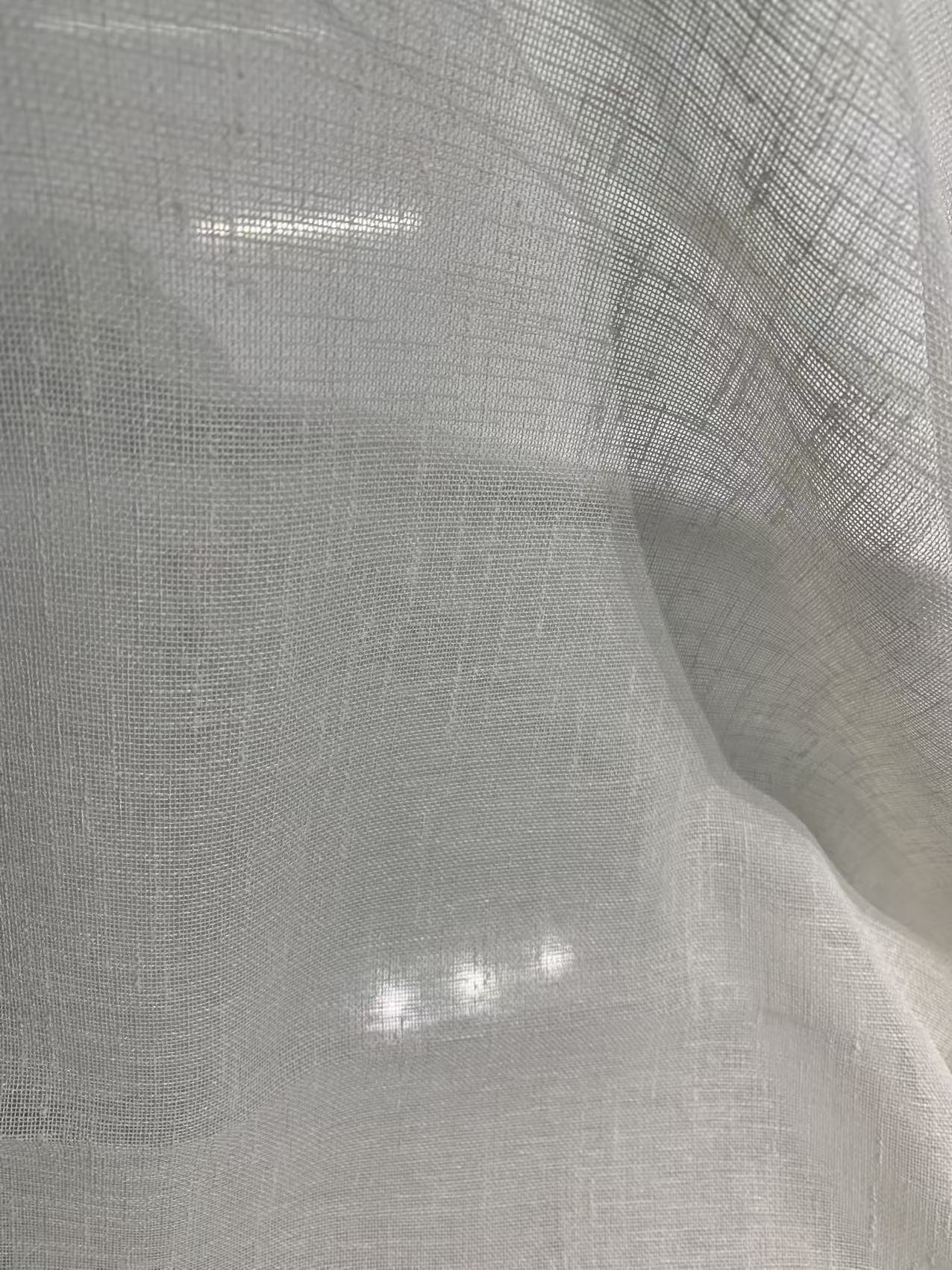 Tela ligera de gasa lisa para cortinas Lightweight Plain Chiffon Fabric for Curtains