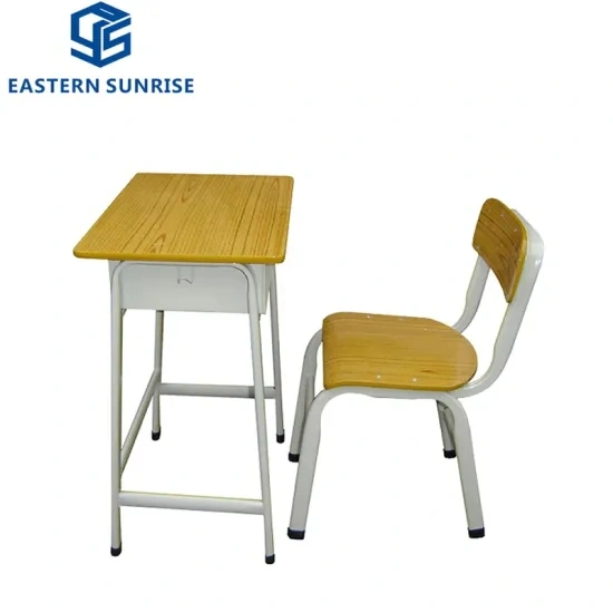 Wooden Metal Chair Desk for Kindergarten Primary