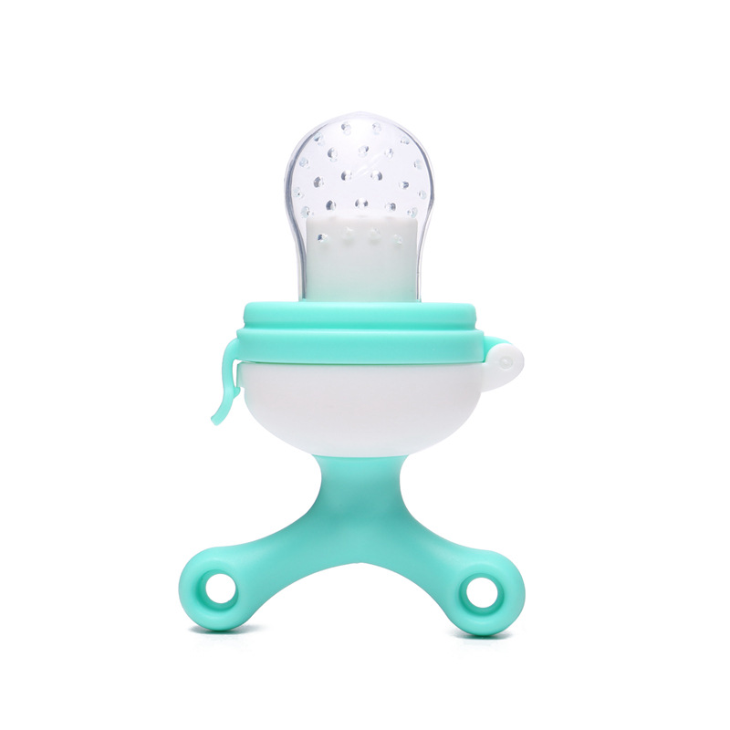 BPA Free Baby Teether Soother Teething Toy Soft Safe Silicone Pouches Silicone Baby Fresh Fruit Food Feeder Pacifier For Infant