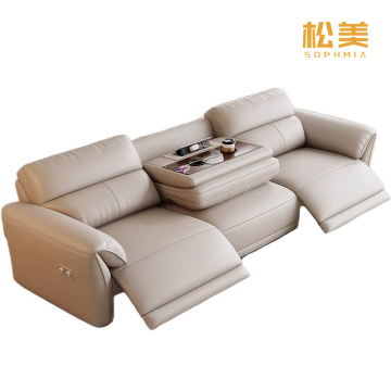 Роскошный диван из натуральной кожи для гостиной