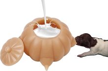 Silicone Puppy Feeder with Nipples Bubble Milk Bowl