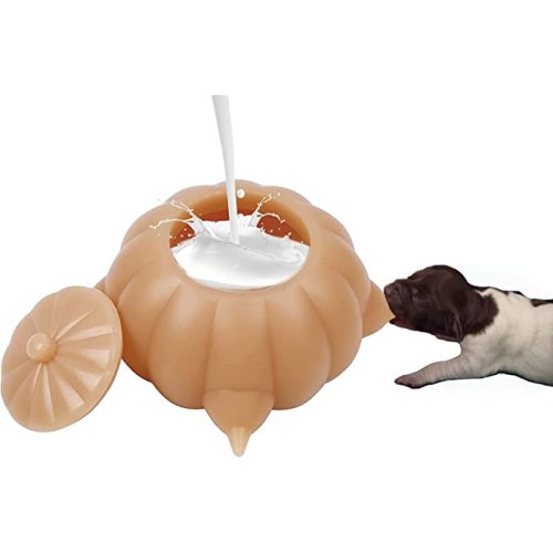 Silikon Puppy Feeder dengan puting Bubble Milk Bowl