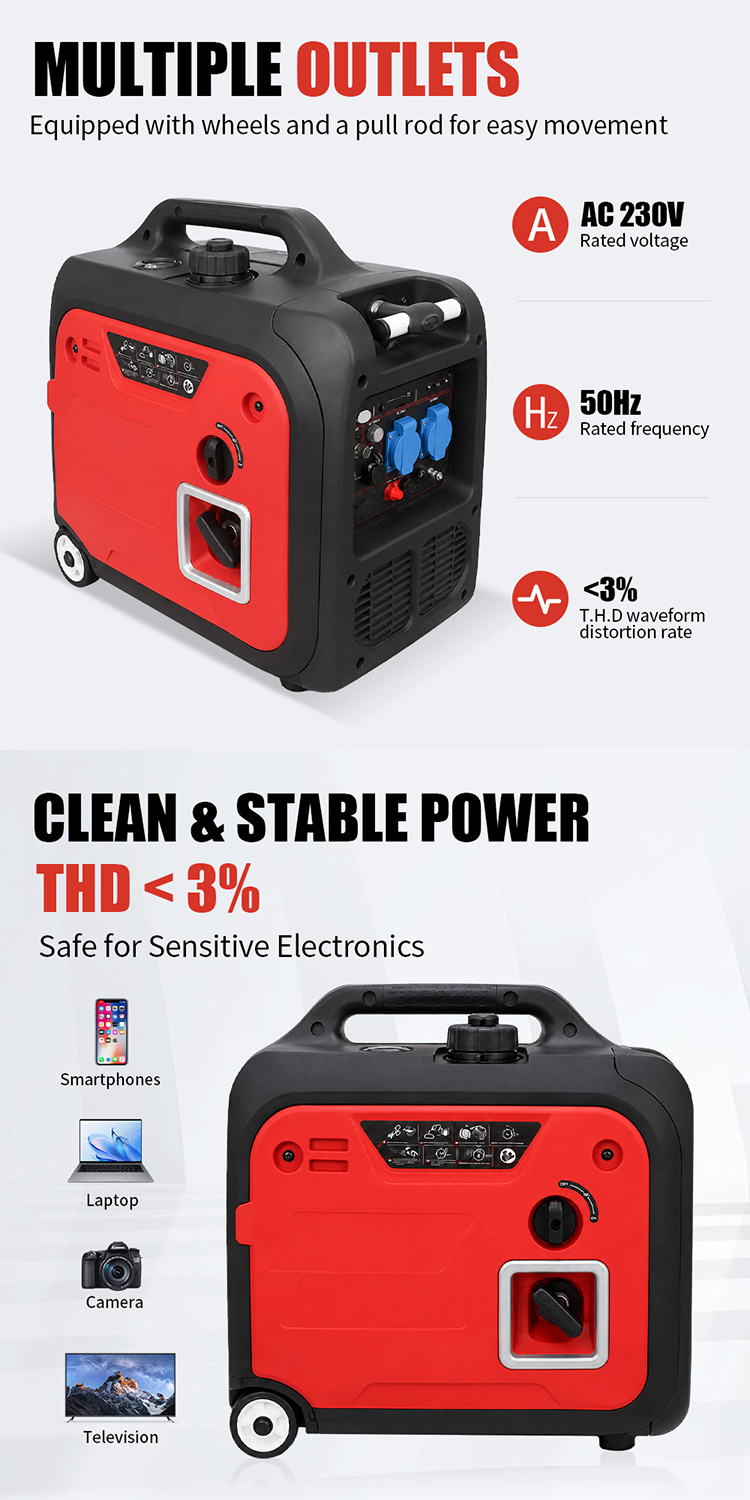 Generador de gasolina inversor TKH4500Eis(10) TKH4500Eis Inverter Gasoline Generator(10)
