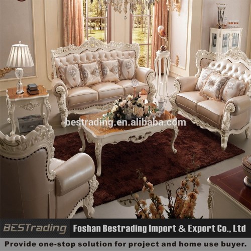 carved wood and leather sofa sets