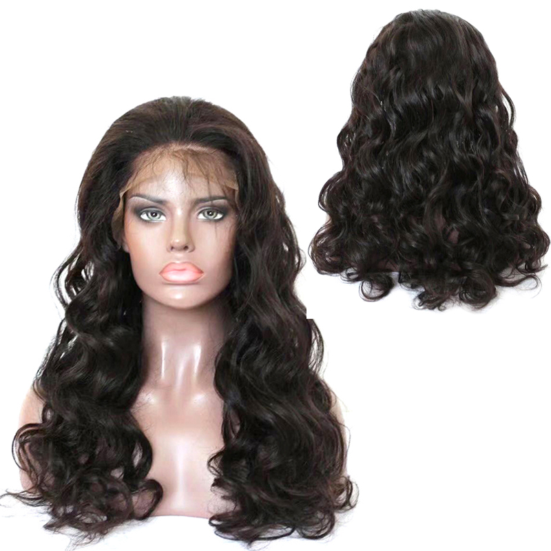 Wholesale 150% glueless brazilian hair full lace wig with baby hair, pre-plucked 360 full lace human hair wig