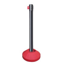 Portable Stanchion Post with Retractable Belt for Hotel Crowd Control