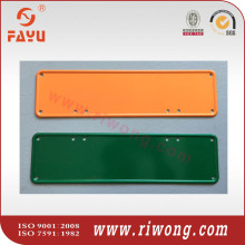 blank decorative number plates with different colors