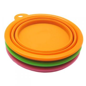 Silicone Collapsible Pet Water Bowl for Camping