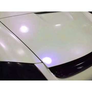 Gloss Pearl White Purple Car Wrap Wrap Vinyl