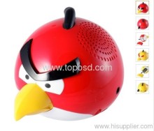 Hot Sell New Product Angry Bird Speaker Cut Gift Speaker With Usb Tf Card Fm For Mobile Computer?