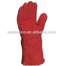 AB grade cow split leather cow hide work welding 12"/14"/16" gloves in 2014