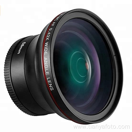 55mm camera macro dslr 0.43x wide angle lenses
