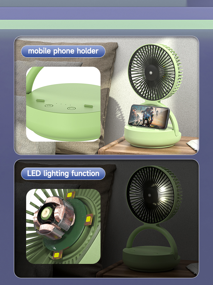 Rotating Folding Portable Mini Table Desk Rechargeable Fan-detail-6 Rotating Folding Portable Mini Table Desk Rechargeable Fan-detail-6