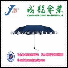 21"*8K Promotion Fiberglass Aluminium Frame 3 Folding Umbrellas