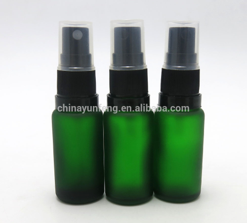 15ML green hot selling glass perfume spray bottle