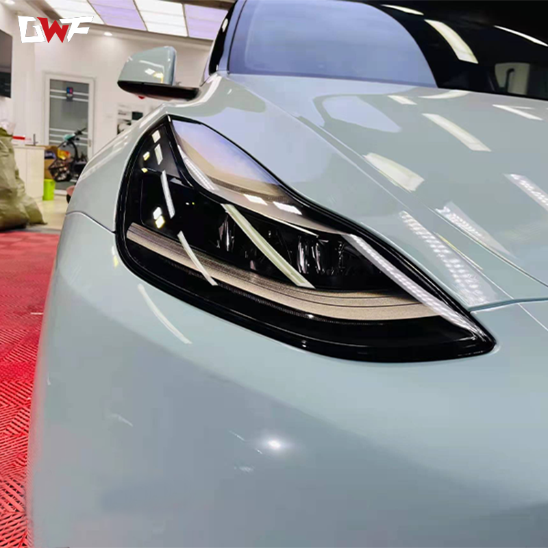 Envoltura de vinilo metálico azul brillo