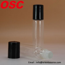 Essential oil bottle roller on glass bottle