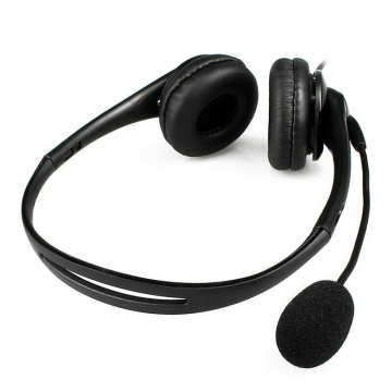 E fone de ouvido estéreo de 3,5 mm e USB com microfone para laptop