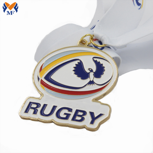 Brugerdefineret sport metal design rugby medalje