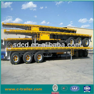 Flatbed low loader semi-trailer trucks