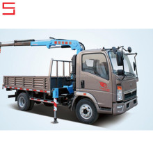 Low Price 6 Wheels 4x2 Howo 8t Mounted Crane Small Light Truck