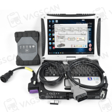 Toughbook CF-19 Laptop 2024 Version for Mercedes Benz Xentry Diagnosis VCI DOIP + WIFI + 14 Pin Cable